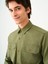 Uzun Kol Haki Erkek Gömlek LF2036930 4