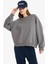 Coool Oversize Basic Gri Kadın Sweatshirt A4177AX/GR449 3