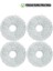Roborock Qrevo,qrevo Curv,qrevo C,qrevo L Qrevo S Uyumlu Mikrofiber Mop Paspas Yedek Seti-4 Adet 1