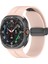 Samsung Galaxy Watch 8 40MM / 44MM / 46MM Classic Kordon - Manyetik Metal Tokalı Güçlü Esnek Silikon 1