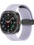Samsung Galaxy Watch 8 40MM / 44MM / 46MM Classic Kordon - Manyetik Metal Tokalı Güçlü Esnek Silikon 1