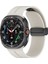 Samsung Galaxy Watch 8 40MM / 44MM / 46MM Classic Kordon - Manyetik Metal Tokalı Güçlü Esnek Silikon 1