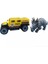 Die Cast Metal Hummer Benzeri Araba ve Triceratops 3
