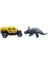 Die Cast Metal Hummer Benzeri Araba ve Triceratops 4