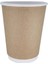 Double Wall Kraft Karton Bardak 14 Oz - 25'li 1 x 10 Kahverengi 1