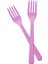 Plastik Çatal Pembe Lüx 25 Adet 50 x 70 1