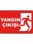 Yangın Çıkışı #6 Dijital Uv Folyo Yapışkan Baskı Uyarı Etiket Yapıştırma Sticker 35X25 1