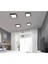 CT-5236 18W Panel LED Armatür Siyah Kare Sıva Üstü Metal Kasa Beyaz Işık 6400K F A'dan G'ye Tr 2