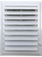 35X55 Plastik Menfez Banyo / Wc Havalandırma Menfezi Panjur Beyaz 2