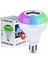 Kumandalı Rgb Renkli Hoparlörlü LED Ampul Bluetooth Beyaz Işık E14 Akıllı Ampul 0 - 250 Watt Var 2