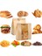 100 Adet 17X30 Pencereli Kraft Kese Kağıdı Gıdaya Uygun Poğaça Tost Sandviç Simit Kağıdı 18 x 29 cm 5