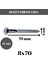 Trifon Vida 8X70 mm Altı Köşe Anahtar Başlı Vida 50'li Paket 2