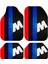 Bmw M Dekor Oto Paspas Takımı Tüm Modellere Uyumlu Makinede Yıkanabilir Universal Kalıp 1