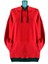 Woody Cord Kadın Oversize Sweatshirt / Kırmızı Siyah / Düz / Siyah Ip 5