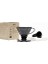 V60 02 Plastik Dripper ve 40’lı Filtre Kağıdı Seti, Siyah Şeffaf 2