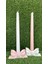 2'li Fiyonk Şamdan Set , Mumluk , Pinterest Model Şamdan Mumluk - Pembe 3