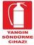 Yangın Söndürme Cihazı 19X25 cm Uyarı Ikaz Levhası Tr 1