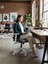// Comfort White Yönetici Koltuğu Ofis Çalışma Koltuğu 5