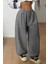 Erkek Kadın Baggy Bol Kesim Eşofman Altı Jogger Paça Siyah Gri Füme Oversize 1