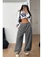 Erkek Kadın Baggy Bol Kesim Eşofman Altı Jogger Paça Siyah Gri Füme Oversize 3