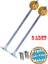 Düşer Kapak Makası Frenli Dolap Çekmece Metal 25 cm Sessiz Açma Kapama Amortisör Piston Bar 2 Adet M 1