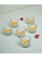 6 Adet Mumluk Küçük Boy Saydam Cam Çap: 5 cm Tealight Mum Mumluk 2