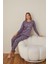 Kadın Pamuk'lu Düğme Yaka Raporlu Interlok Kışlık Pijama Takımı 05006 - 1 Adet 3