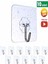 Askı Askılık 10 Adet Güçlü Şeffaf Duvar Askısı Askılığı Yapışkanlı Vantuz Kancalı Mutfak Banyo Askı 2