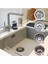 2 Adet Çöpmak 8 cm Paslanmaz Çelik Lavabo Evye Gider Süzgeci (Sifon Süzgeci) – Tıkanıklık Önleyici E 6