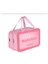 Çift Bölmeli Şeffaf Spor Seyahat Makyaj ve Kozmetik Çantası - Anne Bebek Büyük Boy Washbag Pembe 2