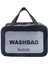 Şeffaf Seyahat Makyaj Çantası - Kozmetik ve Makyaj Çantası Büyük Boy Washbag Siyah 3