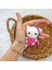 Amigurumi Örgü Hello Kıtty Anahtarlık Çanta Süsü 3