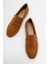 Kadın Orfe Taba Süet Loafer Ayakkabı 3