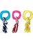 Flamingo Renkli Tırtıklı Ipli Halka Köpek Oyuncağı 8cm 1