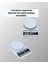 Resveq Beyaz Plastik Dijital Mutfak Tartısı – 24X16.8X1.5CM 3