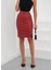 Midi Boy Deri Kalem Etek Bordo H26780 5