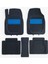 Chevrolet Captiva 2013 Uyumlu Havuzlu Ünıversal Pro Max Oto Paspas Siyah - Mavi 2