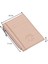 Ivo Fermuarlı Bozuk Para Bölmeli Unisex Hakiki Flötr Deri Kartlık - Pudra 1
