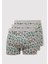 3lü Kaktüs Baskılı Gri Boxer 0912212-23854 1