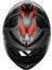 K6 S Karve Matt Black Grey Red Kapalı Kask 5