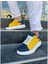 Premium Bağcıklı Günlük Taraftar Erkek Sneaker Sarı Lacivert 2