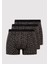 3lü Baskılı Siyah Boxer 0912207-85857 1
