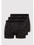 3lü Baskılı Siyah Boxer 0912208-900 1