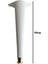 Desenli 40CM Beyaz Plastik Ayak Mobilya Masa Sehpa Dolap AYAĞI(40CM)(BEYAZ Altın) Beyaz Tekli Masa A 4