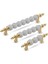 Str Gold 96 mm Boncuk Dolap Mutfak Çekmece Vestiyer Mobilya Kulpları(5 Adet) Mobilya Kulpları Beyaz 1