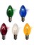 C7 Renkli Tuz Lambası Ampulu - Renkli Gece Ampulu E14 Duy 5 Adet E14 Halogen Ampul Beyaz 2