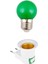 Açma Kapama Anahtarlı Duy Fişli + 1W Tasarruflu Renkli E27 LED Gece Lambası Yeşil Işık Tekli Cool Wh 1