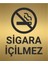 Sigara Içilmez Uyarı Levhası Kapı ve Duvar Yönlendirme Levhası 10X12 cm Metal Levha 1