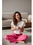 Desenli Pembe Pijama Altı Yumuşak Kumaş 3