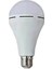 Elektrik Kesilince De Çalışan 9 Watt LED Ampul, Şarjlı LED Ampul Kendini Şarj Eden E27 Duy LED Ampul 3